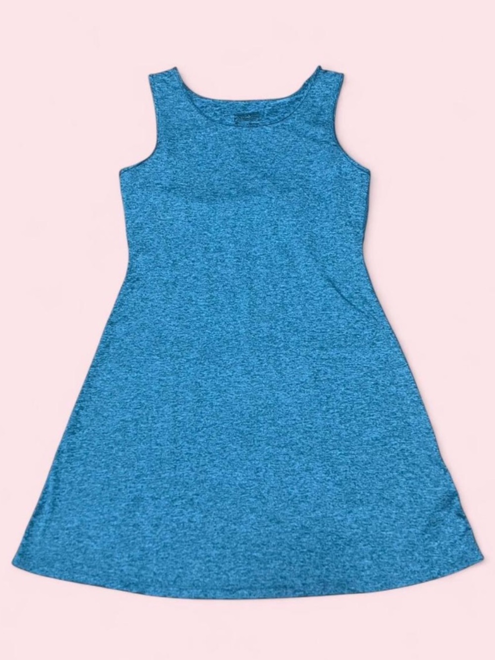 Patagonia Seabrook Sleeveless Dress Medium Heathered Teal UPF 50 Athleisure